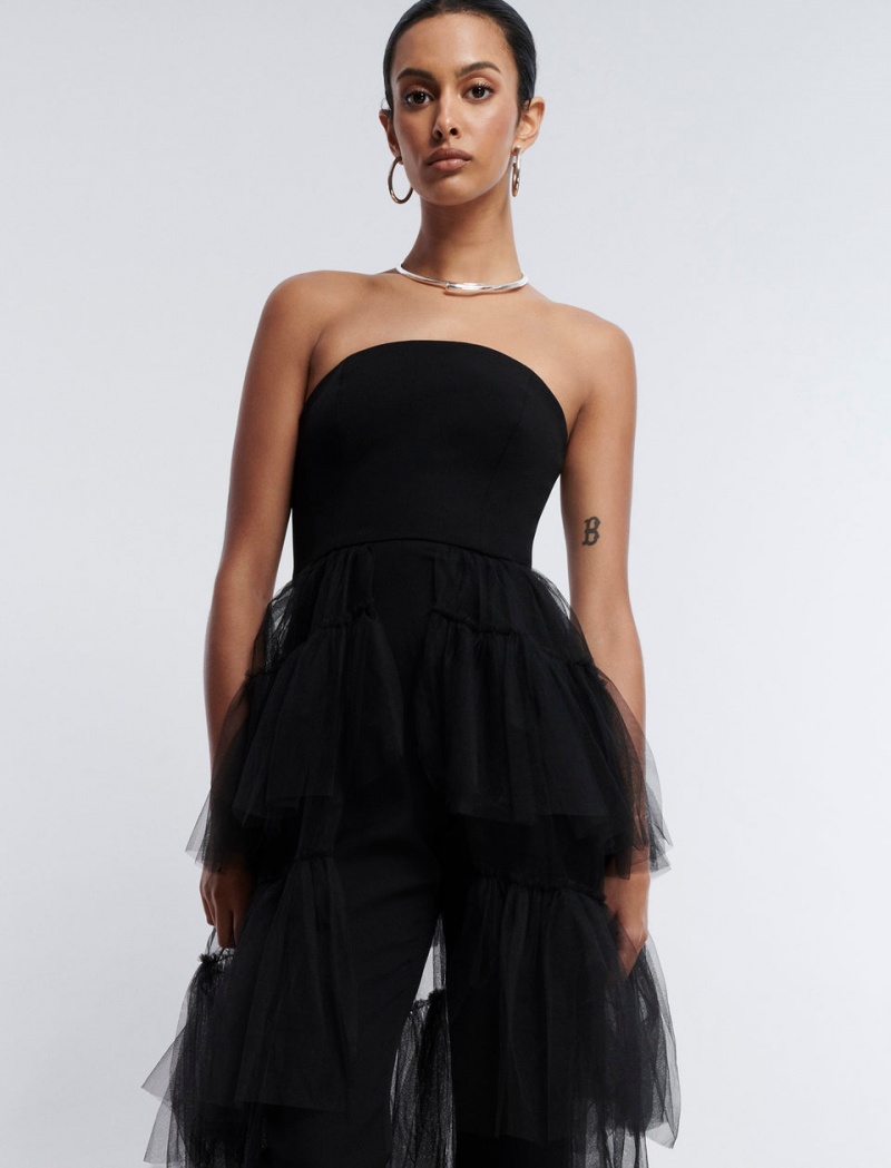 BCBGMAXAZRIA Ambrosia Gown Tulum Siyah | MYX51282