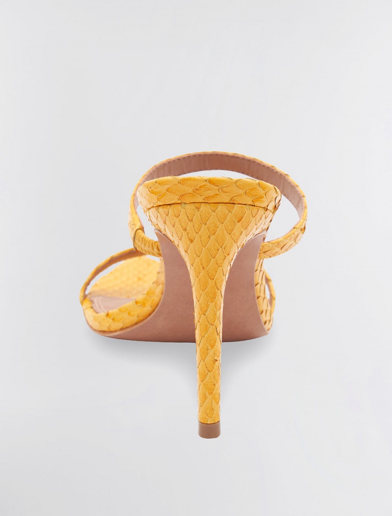 BCBGMAXAZRIA Duponi Sandal Topuklu Ayakkabılar Sarı | XWK30980
