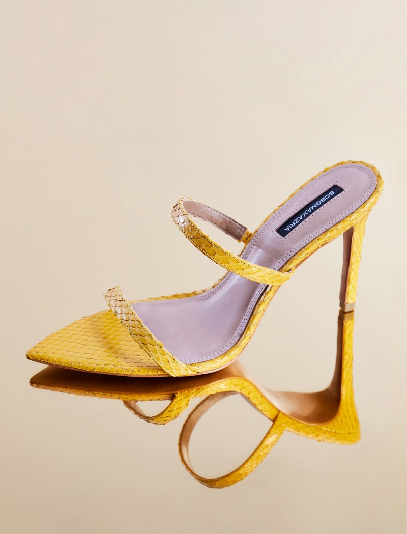 BCBGMAXAZRIA Duponi Sandal Topuklu Ayakkabılar Sarı | XWK30980