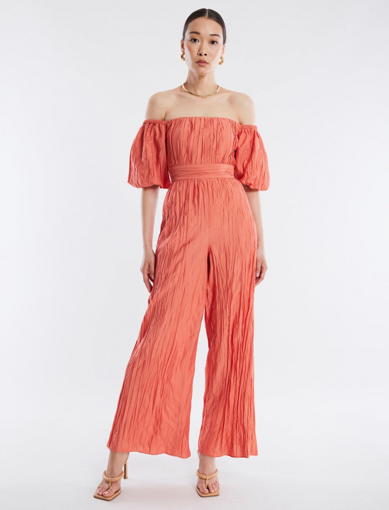BCBGMAXAZRIA Felix Puff Sleeve Tulum Mercan | QSJ44539