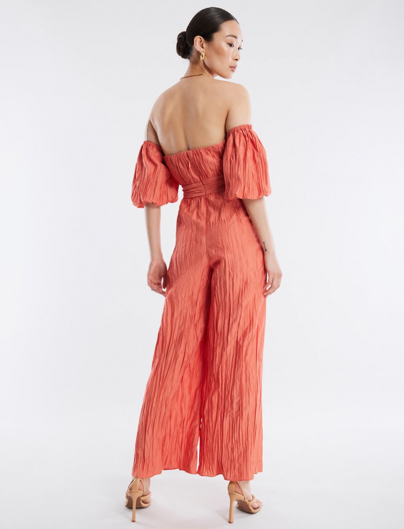 BCBGMAXAZRIA Felix Puff Sleeve Tulum Mercan | QSJ44539