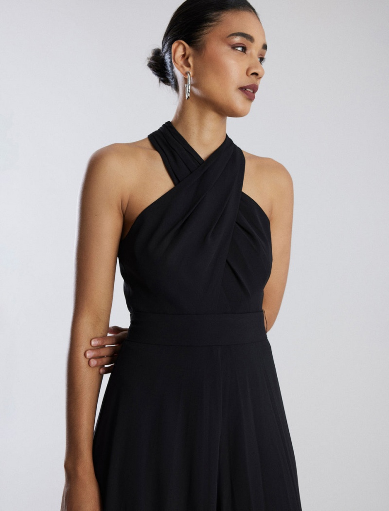 BCBGMAXAZRIA Garth Halter Tulum Siyah | FTH05693