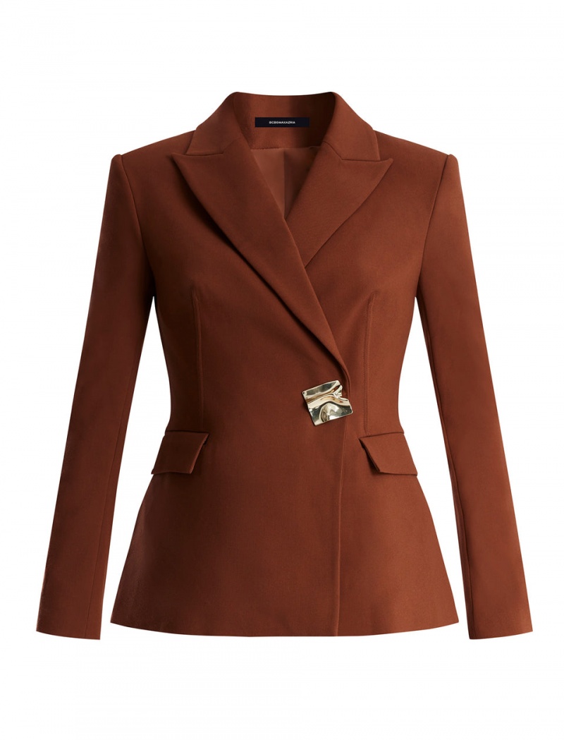 BCBGMAXAZRIA Izara Signature Blazer Kahverengi | INP17704