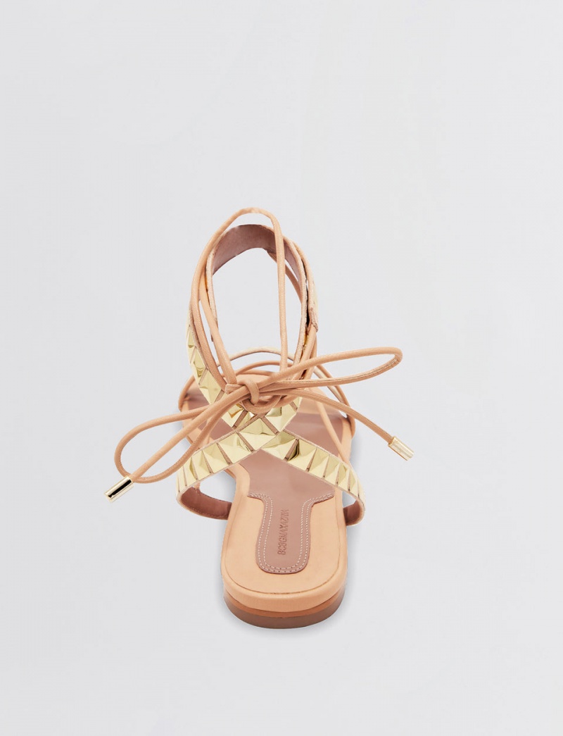 BCBGMAXAZRIA Tabbi Askısı Sandalet Altın | UDZ77521