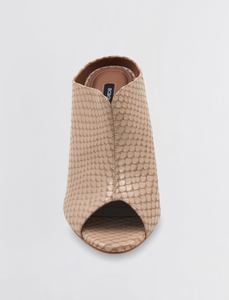 BCBGMAXAZRIA Teela Mule Sandal Topuklu Ayakkabılar Bej Rengi | IPI81393